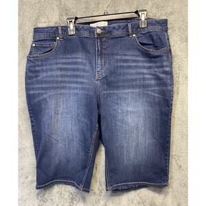 C Established 1946 Womens Hi-rise Jean Shorts Size 22W
